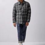 Lee x The Brooklyn Circus hombres sobrecamisa acolchada del oeste humo blanco/unión-todo negro ropa Z6H6F938